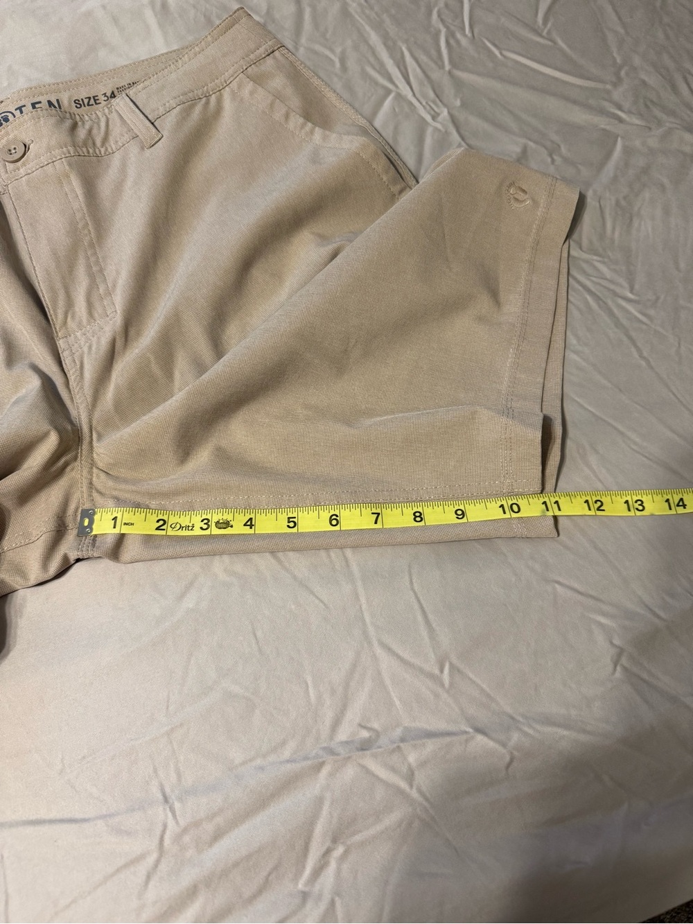 Hang Ten Men's Khaki Flat-Front Shorts - Picture 10 of 10